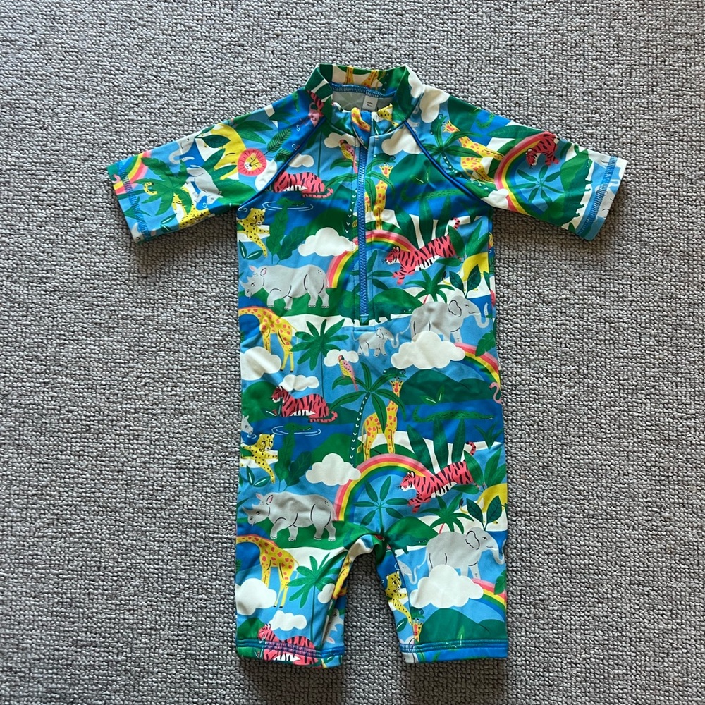 Baby Boden Safari Print Rashguard 6-9 month